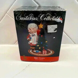 VINTAGE!! 1991 Santa's Best Collectable Mrs. Claus Christmas Figurine Multicolor